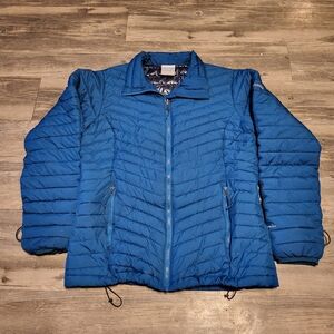 Columbia Interchange Coat Womens Medium Omni Heat Quilted Zip Up Base Layer Coat